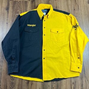 Wrangler Spellout Button Western Shirt